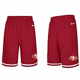 Men's San Francisco 49ers Red NFL Shorts,baseball caps,new era cap wholesale,wholesale hats